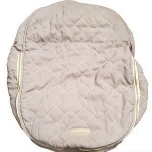 JJ Cole Bundle Me Gray/Cream Car Seat Cover